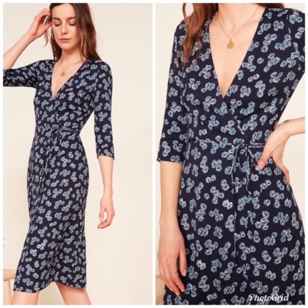 Reformation Carrie Wrap Dress